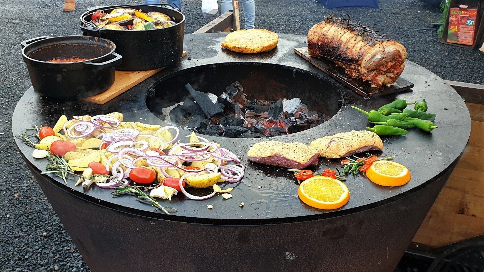 Plancha brasero Arteflame - XXL 40 - acier Corten