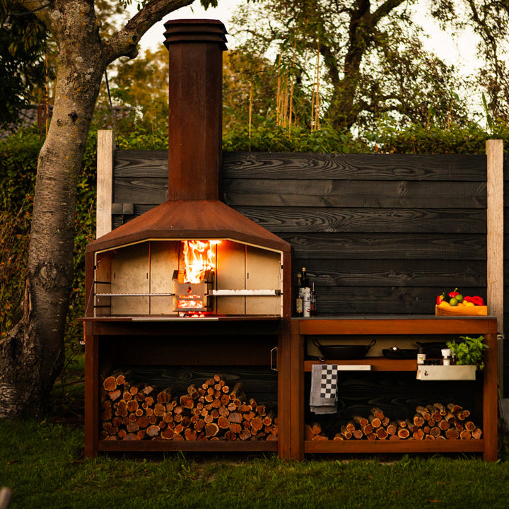 Cuisine extérieur Braai-Braaimaster Duo Corten