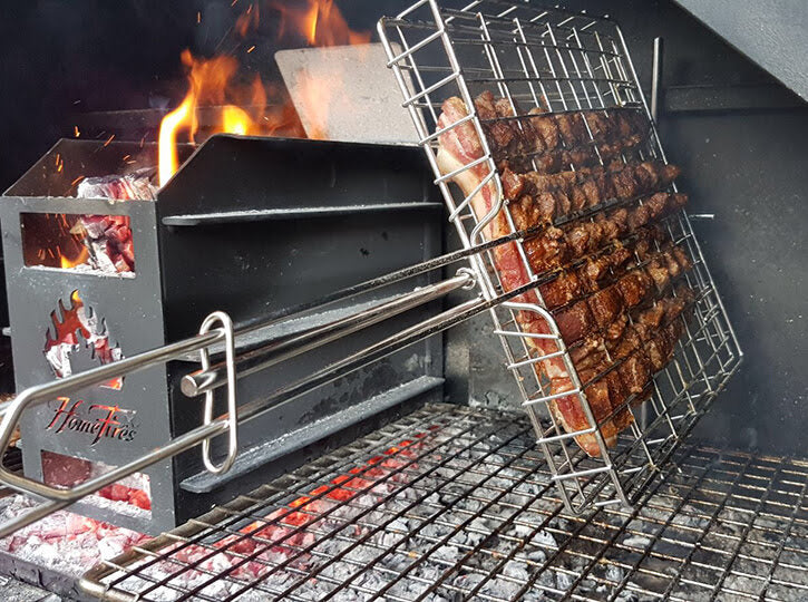 Braai - grille double pour le barbecue
