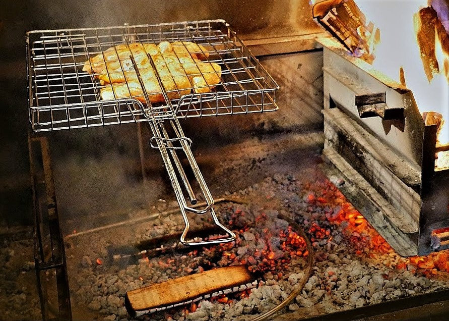 Braai - grille double pour le barbecue