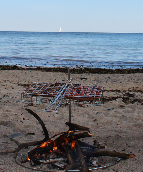 Braai - grille double pour le barbecue
