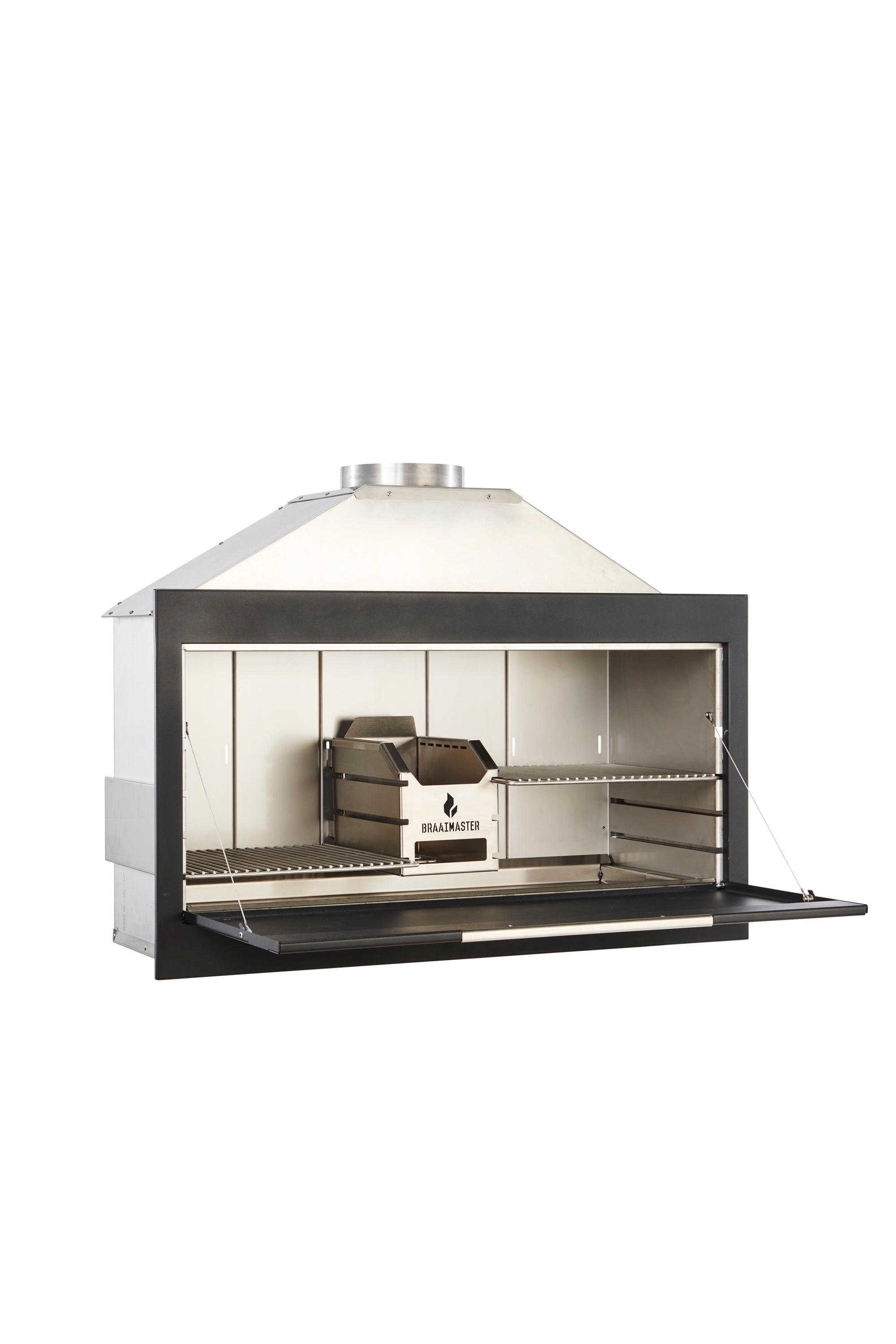 Barbecue à bois encastrable - Braai BI1200 Inox noir
