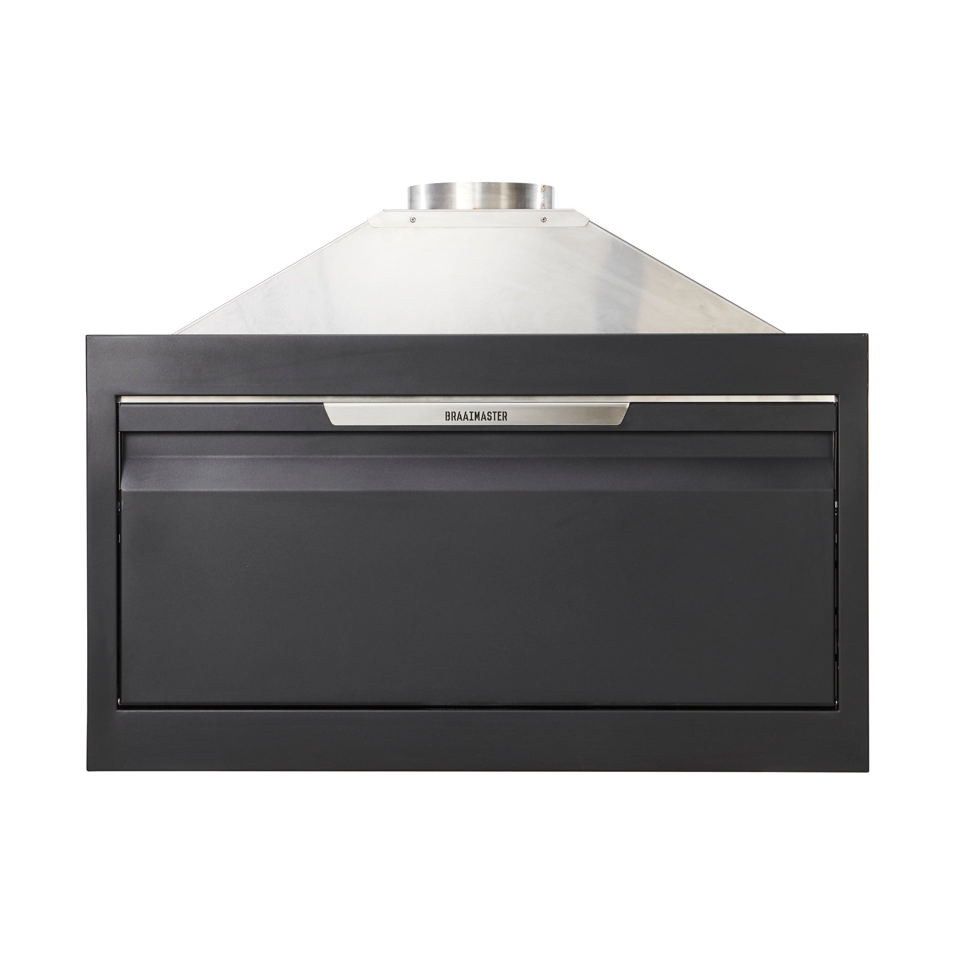Built-in wood-fired barbecue - Braaimaster BI Duo Stainless Steel