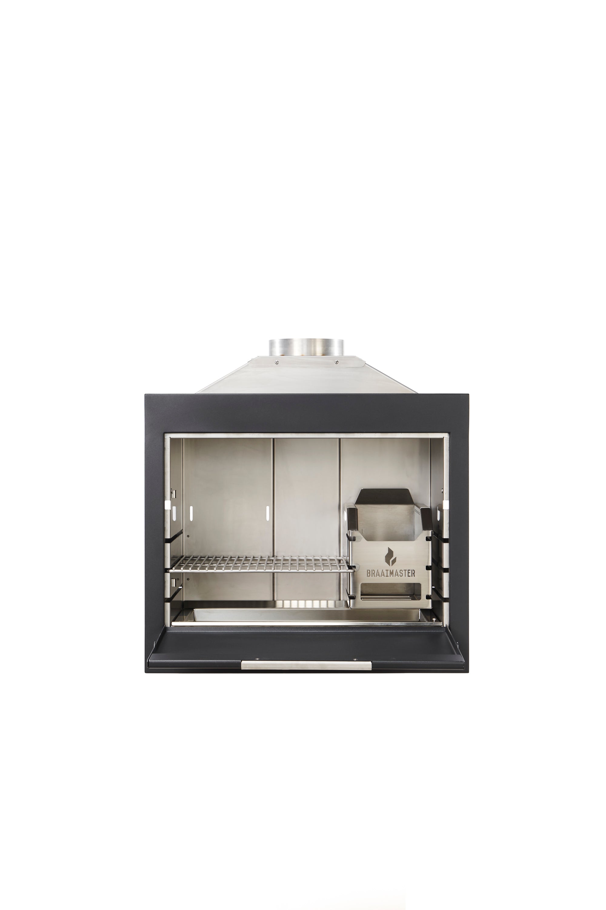 Barbecue à bois encastrable - Braai BI800 Inox noir