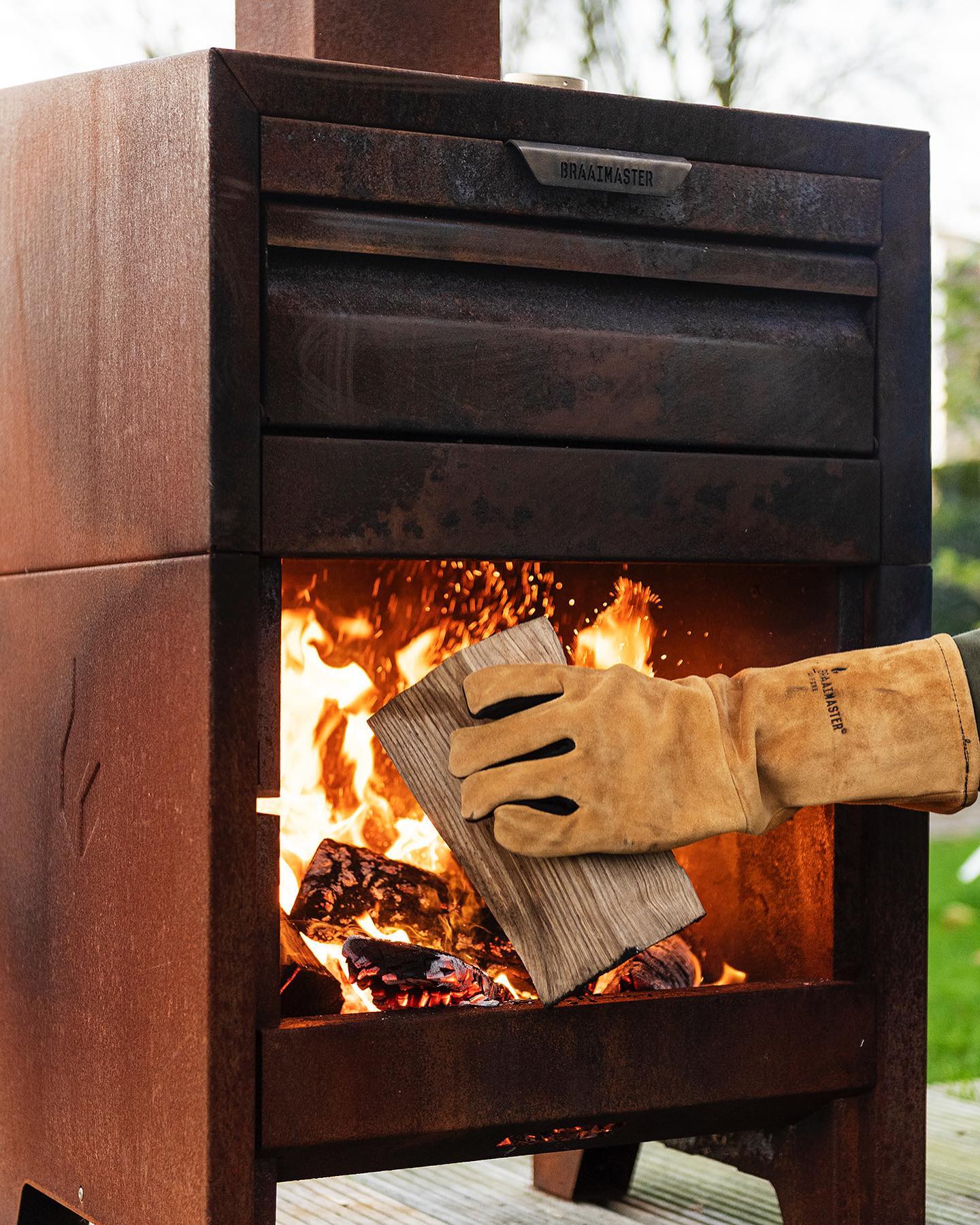 Four à bois pizza - acier Corten - Braaimaster Fireoven