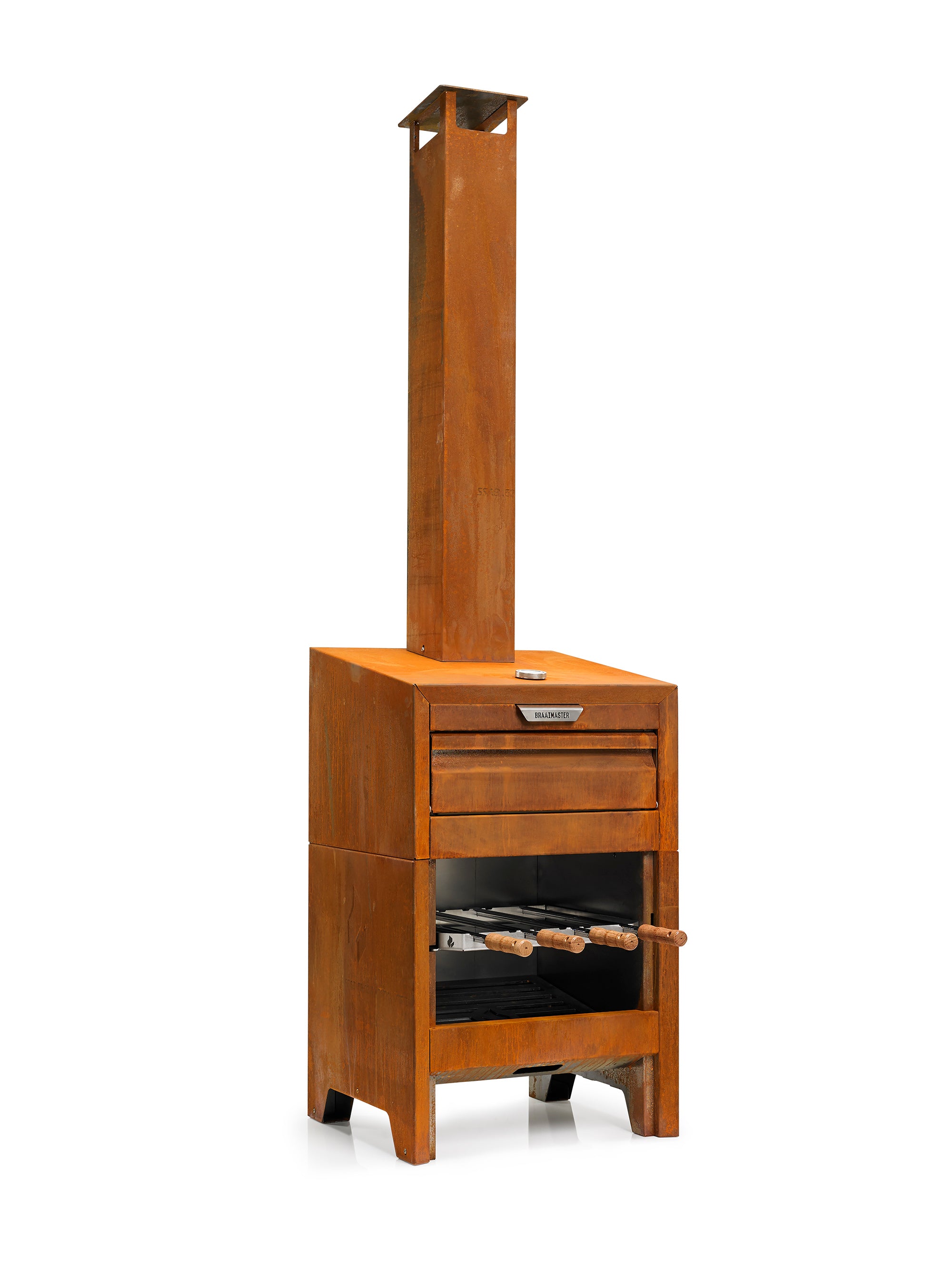 Four à bois BBQ Churrasco - acier Corten - Braaimaster Fireoven BBQ
