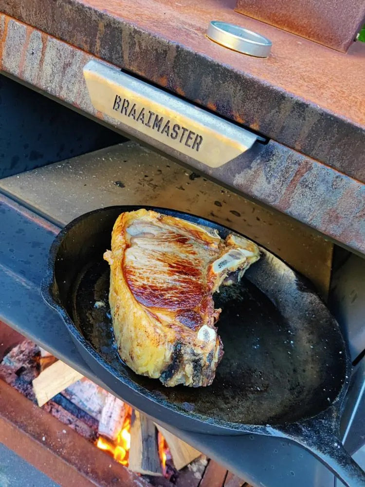 Four à bois BBQ Churrasco - acier Corten - Braaimaster Fireoven BBQ
