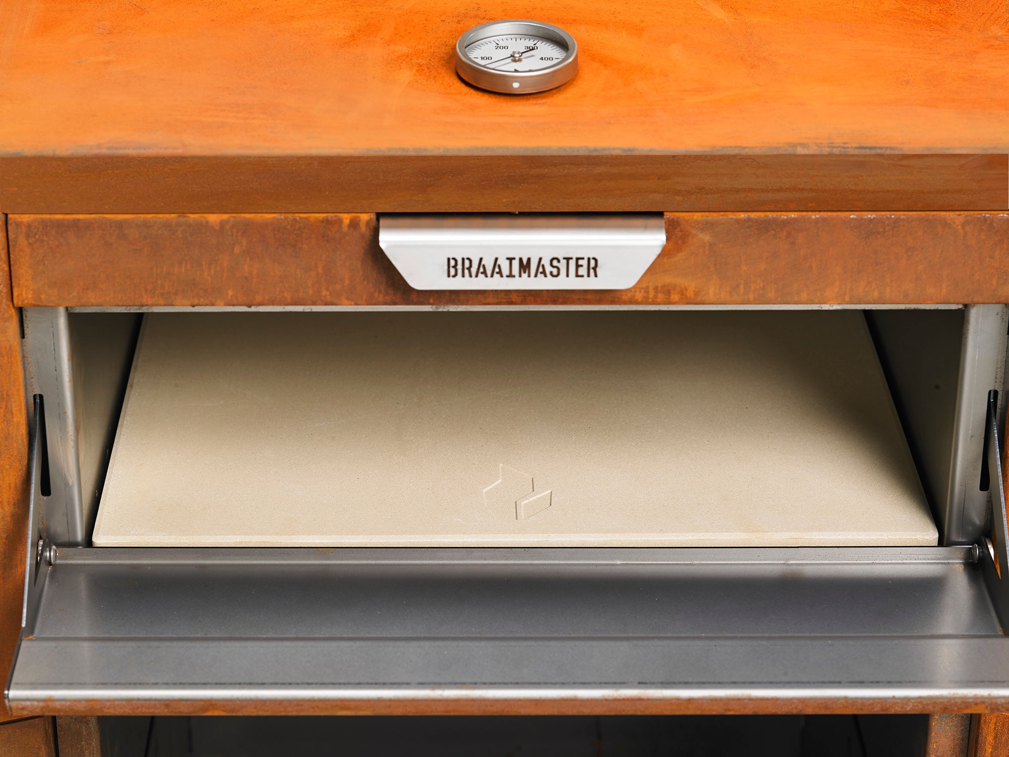 Four à bois BBQ Churrasco - acier Corten - Braaimaster Fireoven BBQ