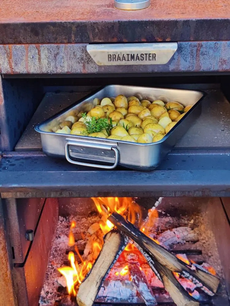 Four à bois BBQ Churrasco - acier Corten - Braaimaster Fireoven BBQ