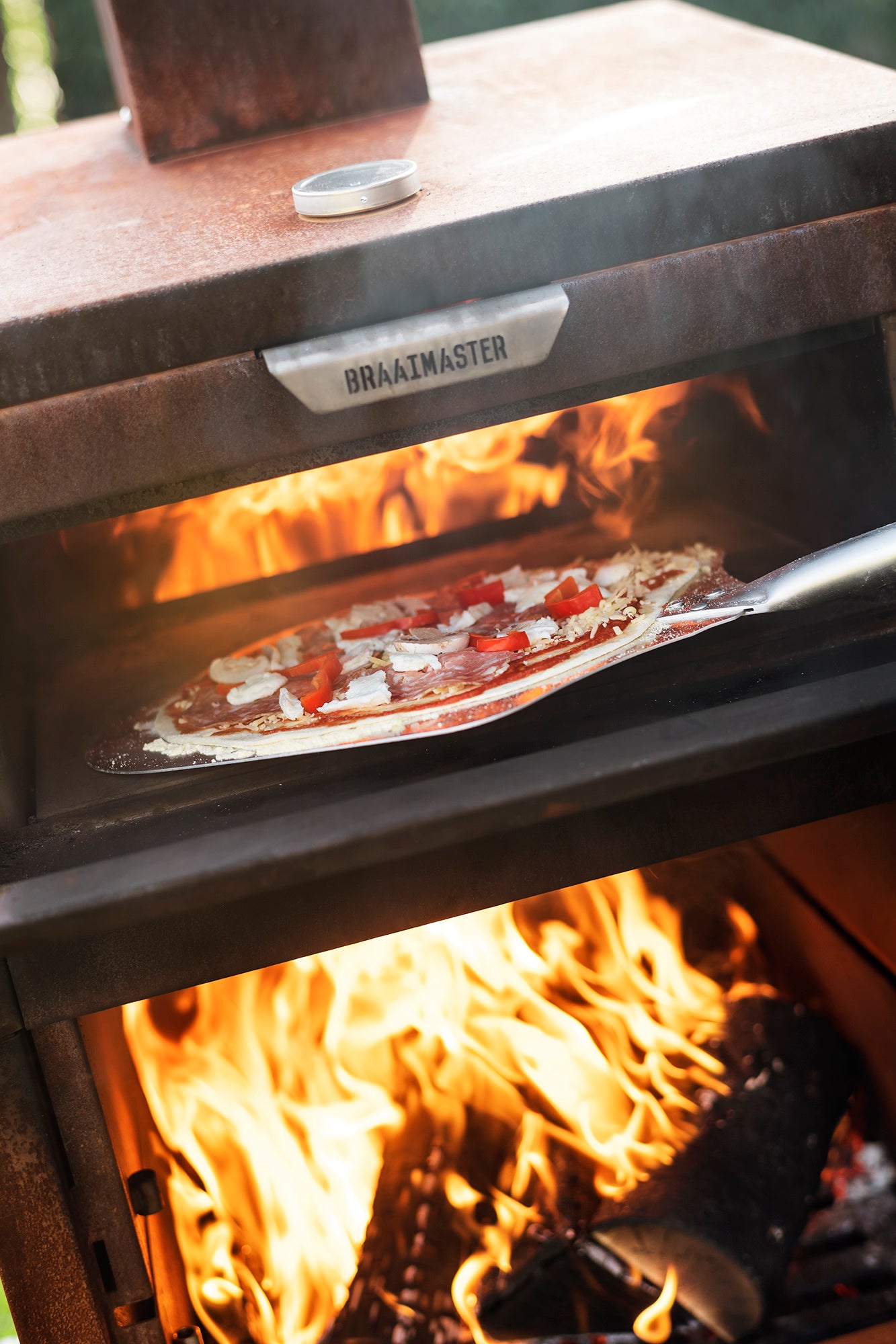 Four à bois pizza - acier Corten - Braaimaster Fireoven