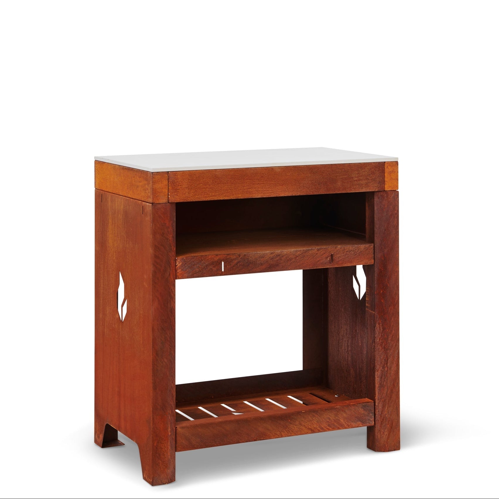 Outdoor kitchen - wood fired Braaimaster FS Single - Corten Steel