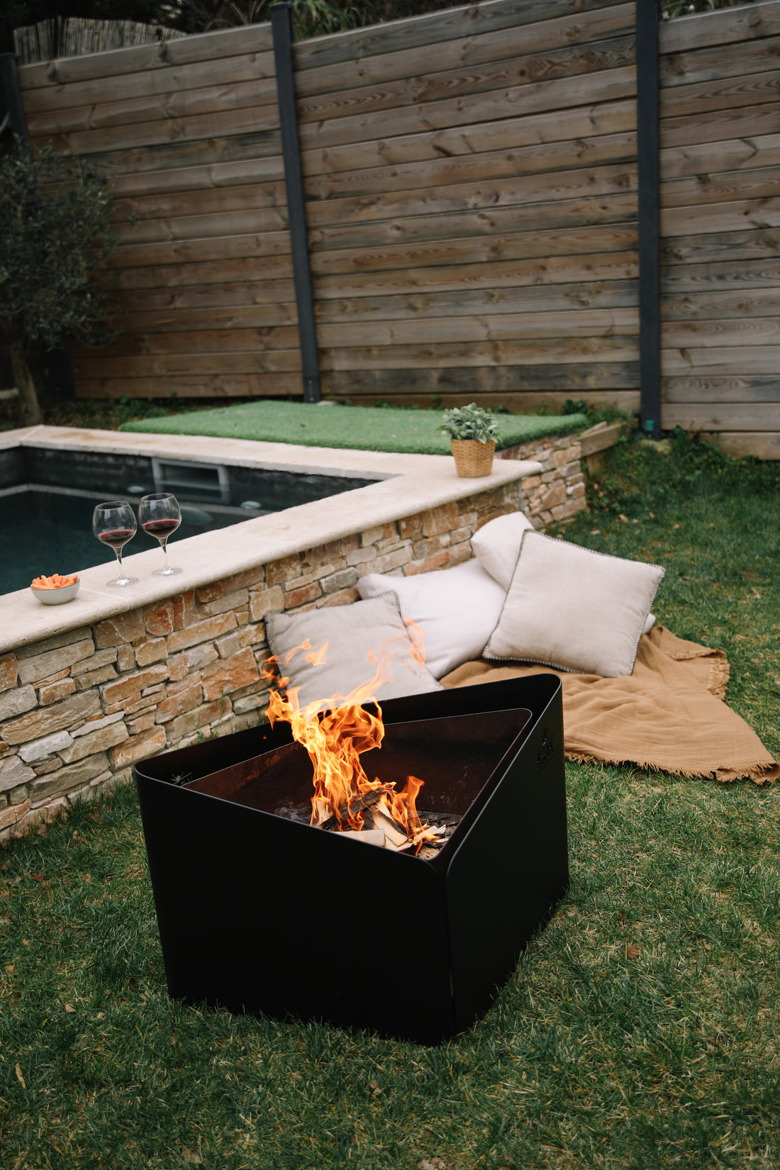 Brasero Levant Krak Black Steel