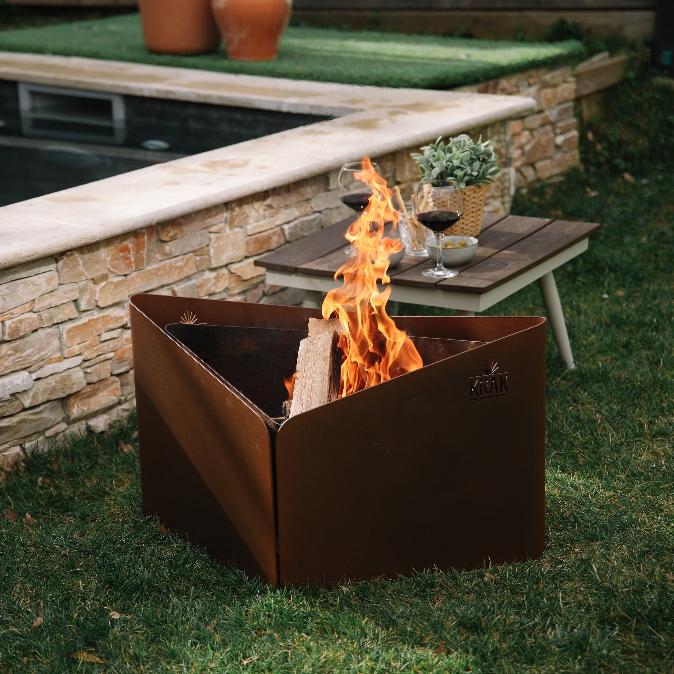 Brazier Levant Krak Corten Steel