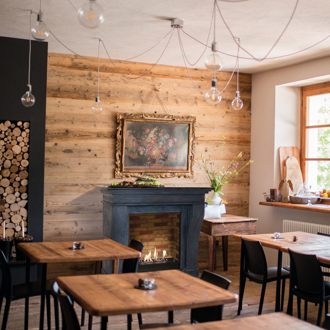 Kreta fireplace with Bioethanol or Electric Insert