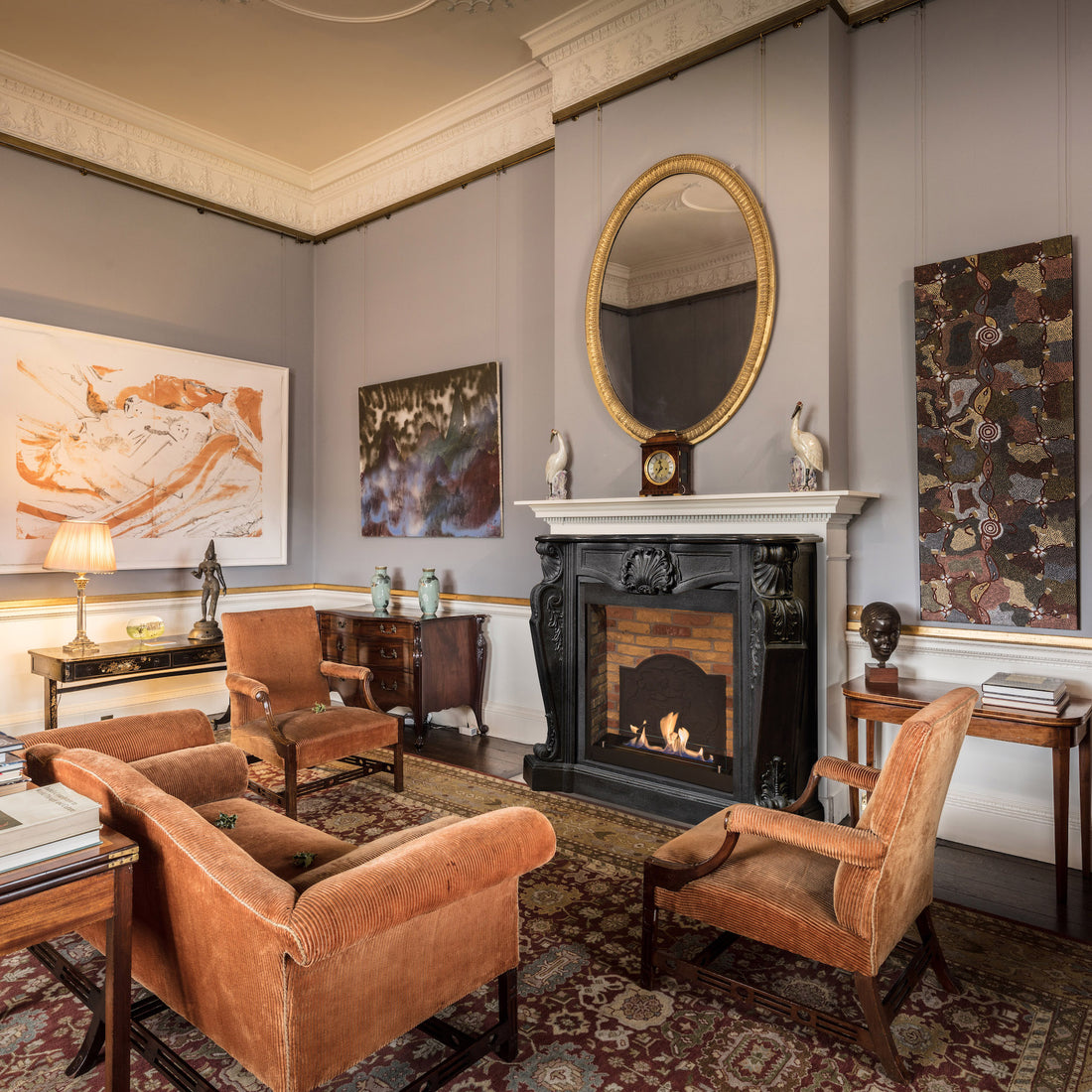 Louis Fireplace with Bioethanol or Electric Insert