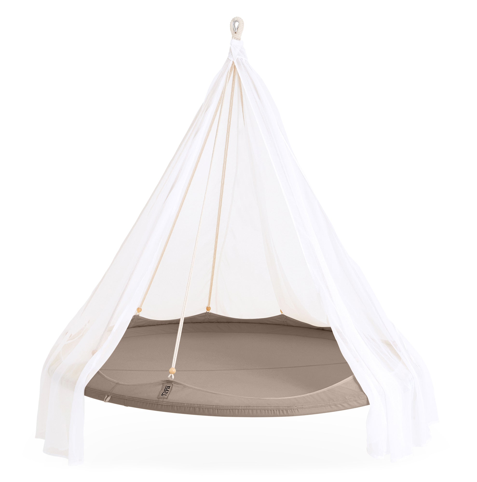 TiiPii Classic hanging hammock bed Ø180cm Taupe