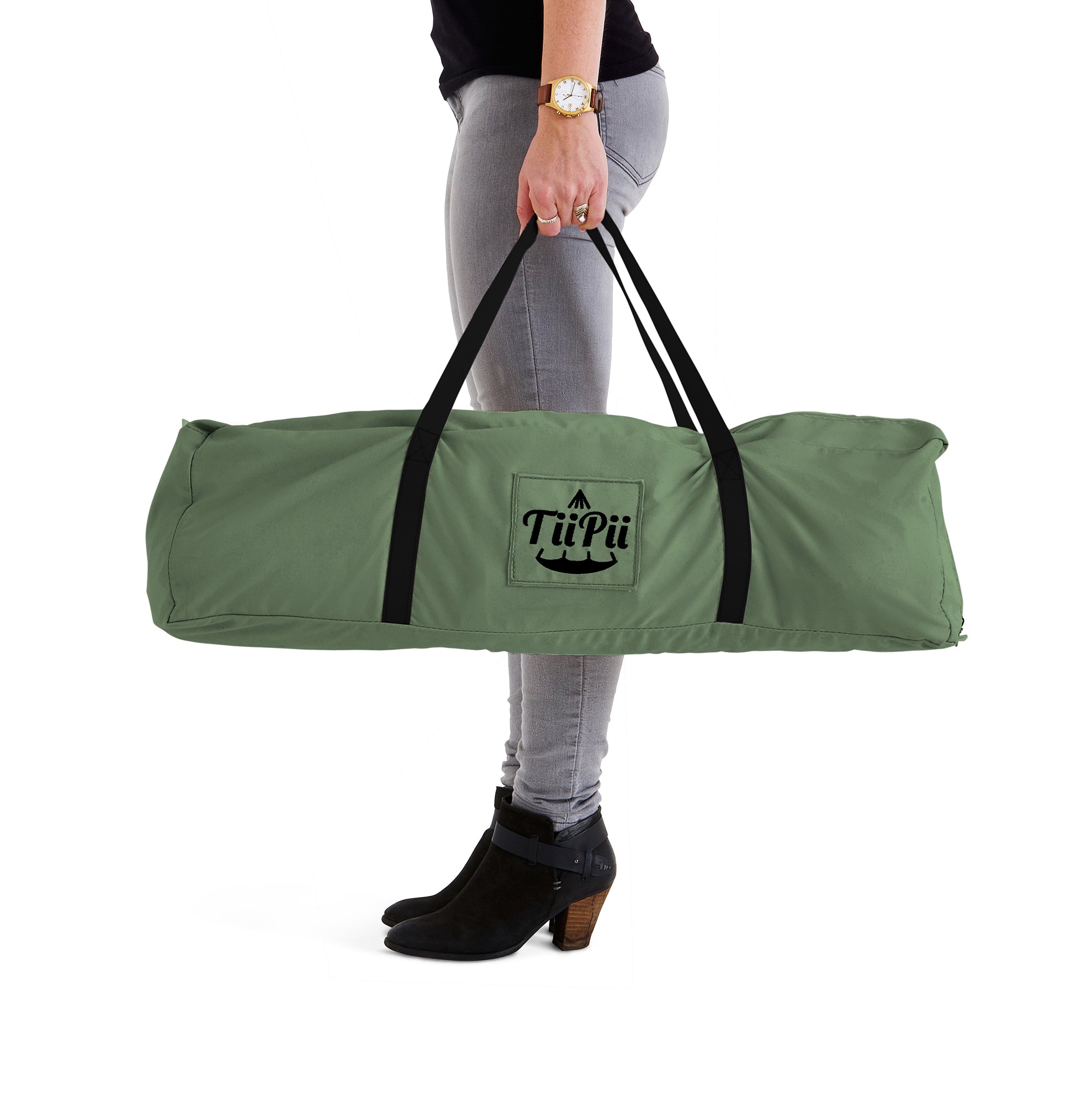Lit hamac suspendu TiiPii Classic Ø180cm Vert Olive