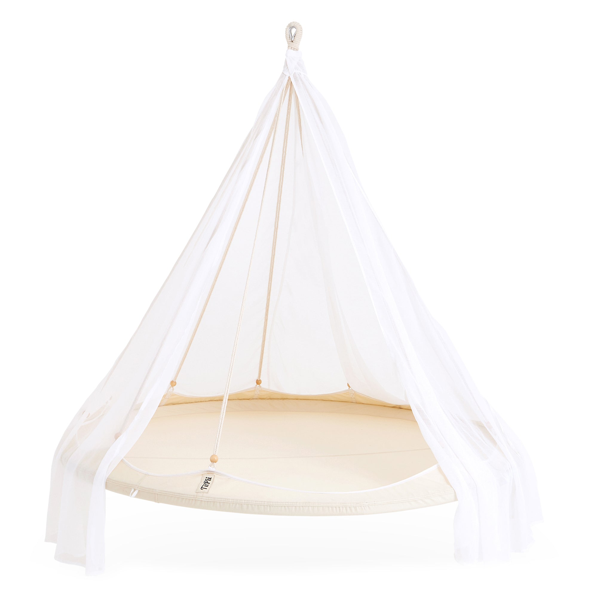 Lit hamac suspendu TiiPii Classic Ø180cm Blanc cassé
