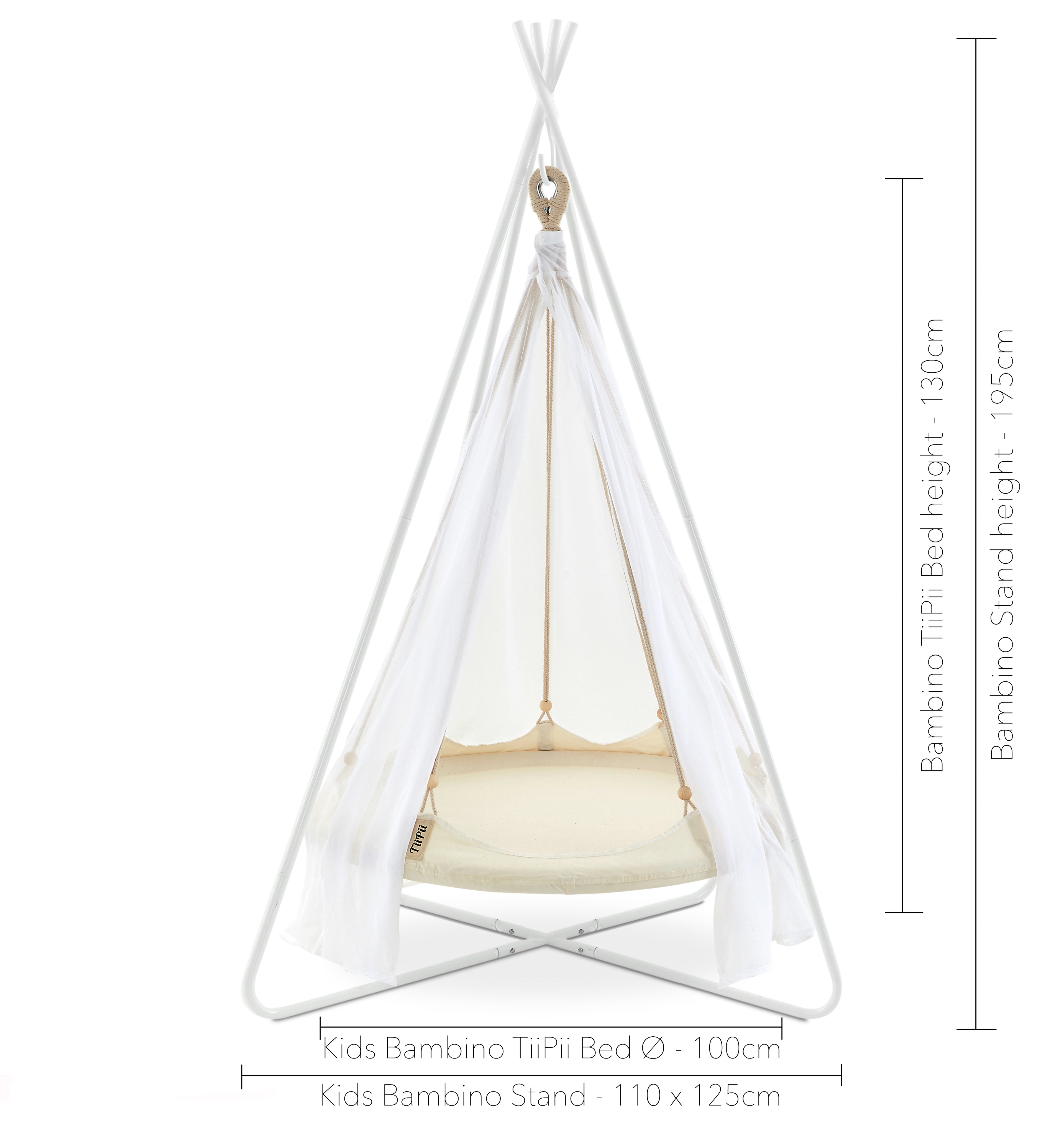 TiiPii Bambino 100cm Hammock Bed with Stand