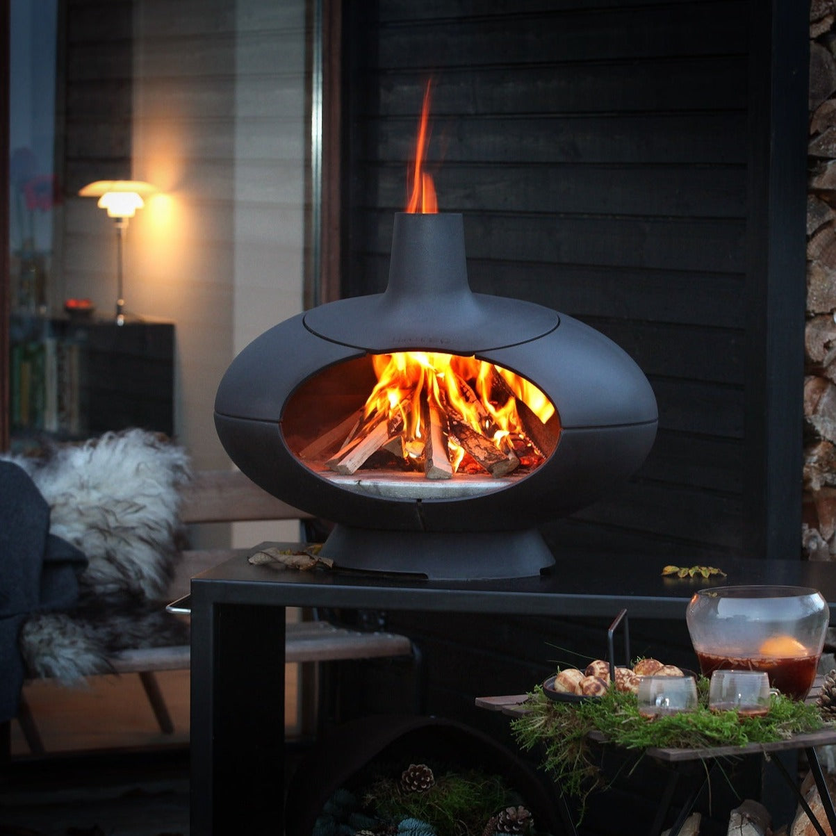 Le four Forno comme braséro dans le jardin