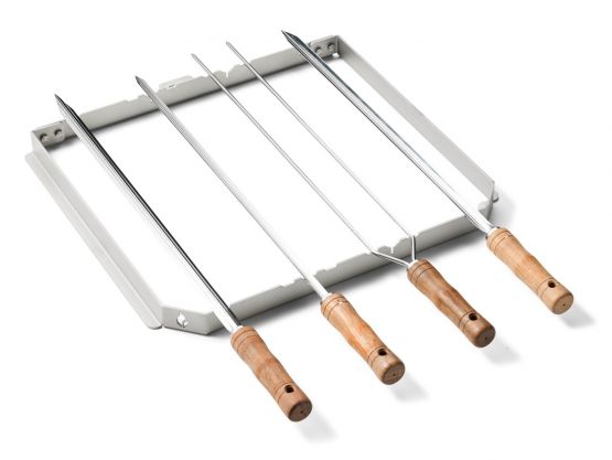 Porte brochettes churrasco en Inox - barbecue Braaimaster