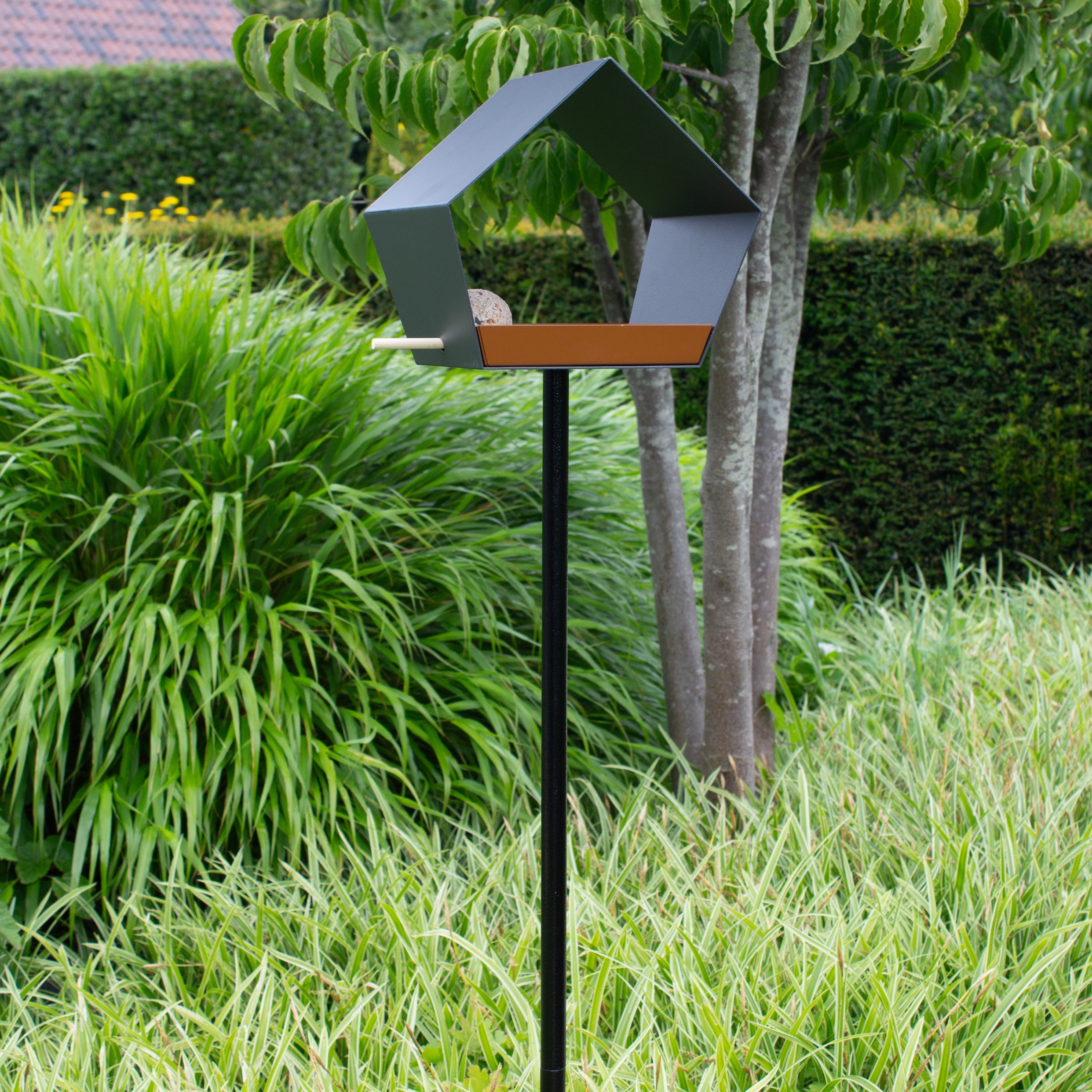 Mangeoire à oiseaux en métal sur pique - Big Diamond