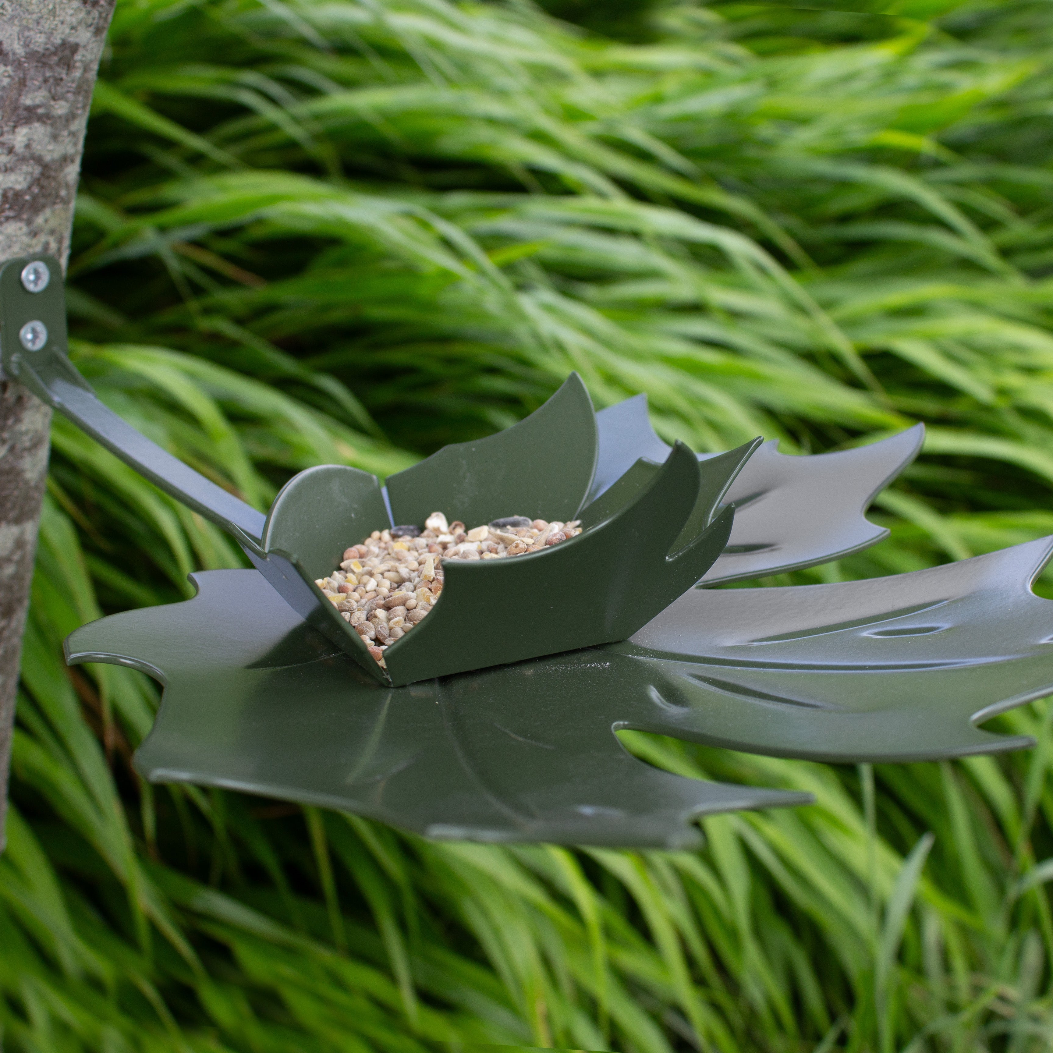 Plateau de graines à oiseaux à fixer - Leaf me