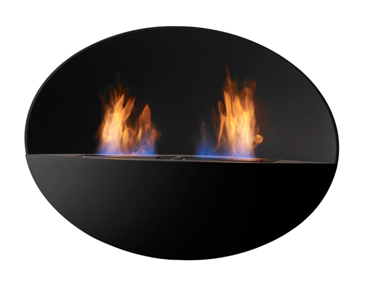 Cheminée bioéthanol Prometheus Ovale noire