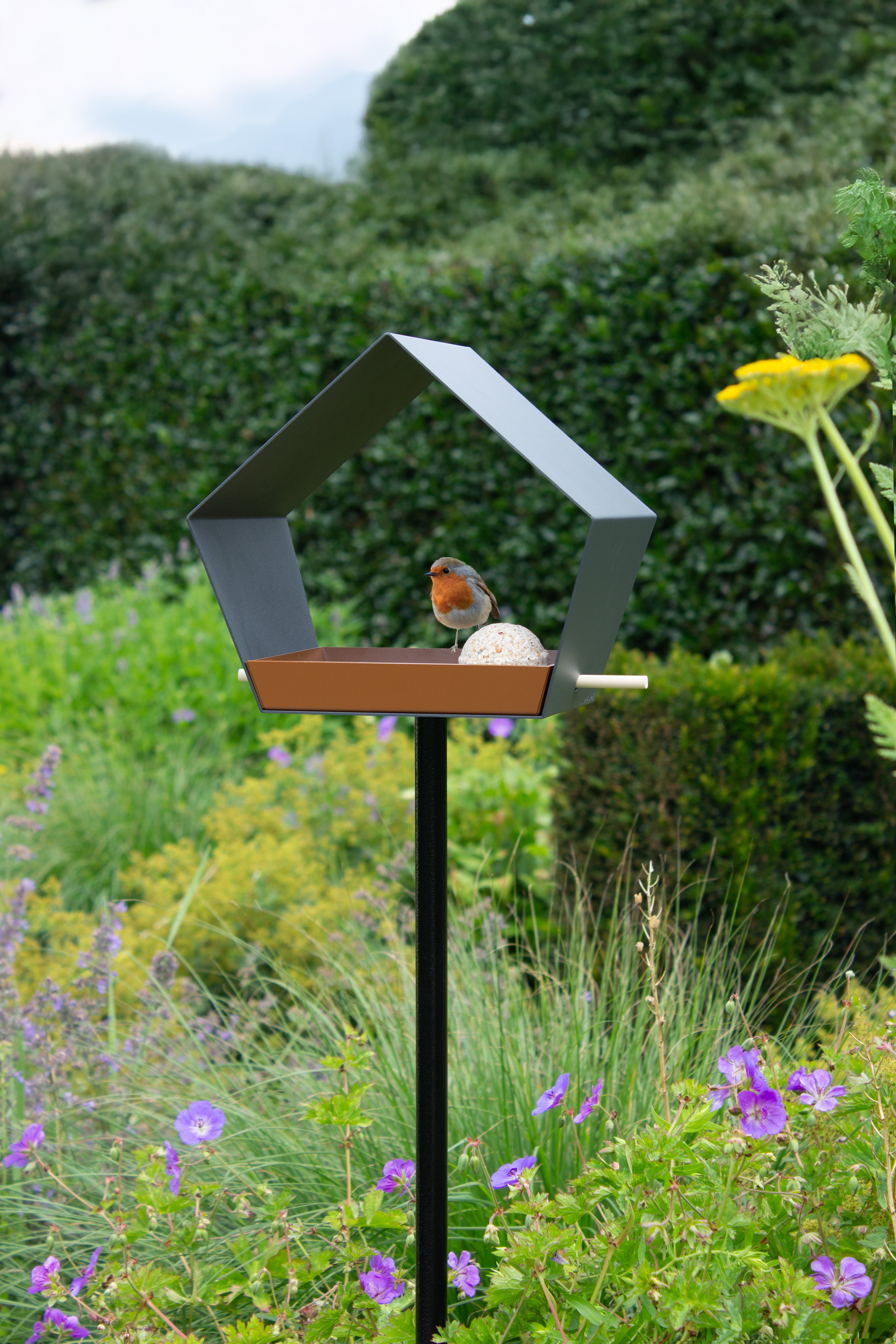 Mangeoire à oiseaux en métal sur pique - Big Diamond