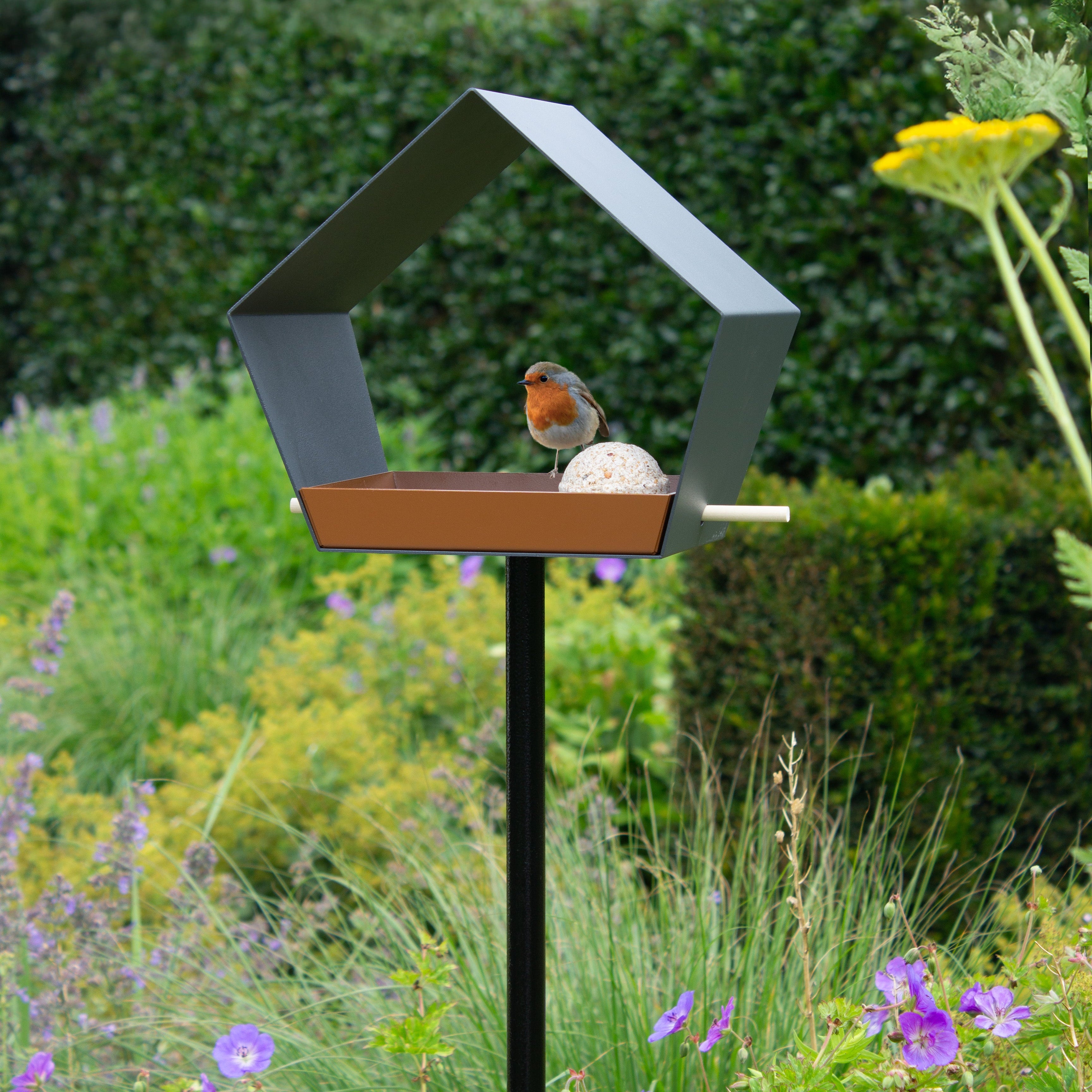 Mangeoire à oiseaux en métal sur pique - Big Diamond