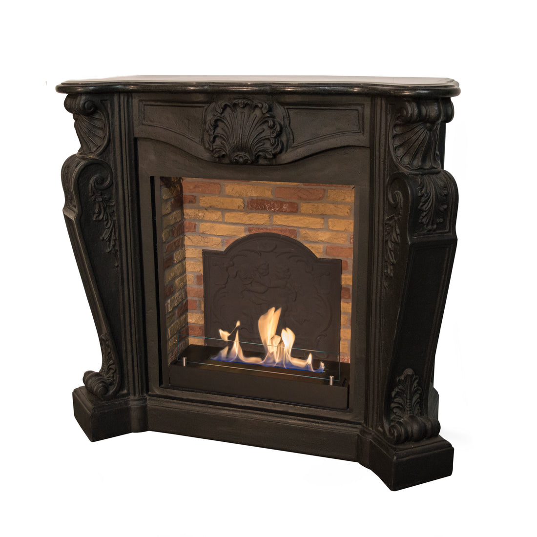 Louis Fireplace with Bioethanol or Electric Insert
