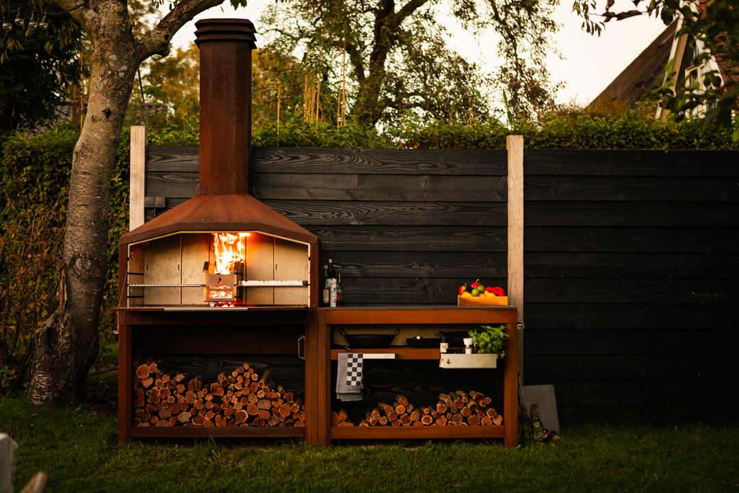 Cuisine extérieur Braai-Braaimaster Duo Corten