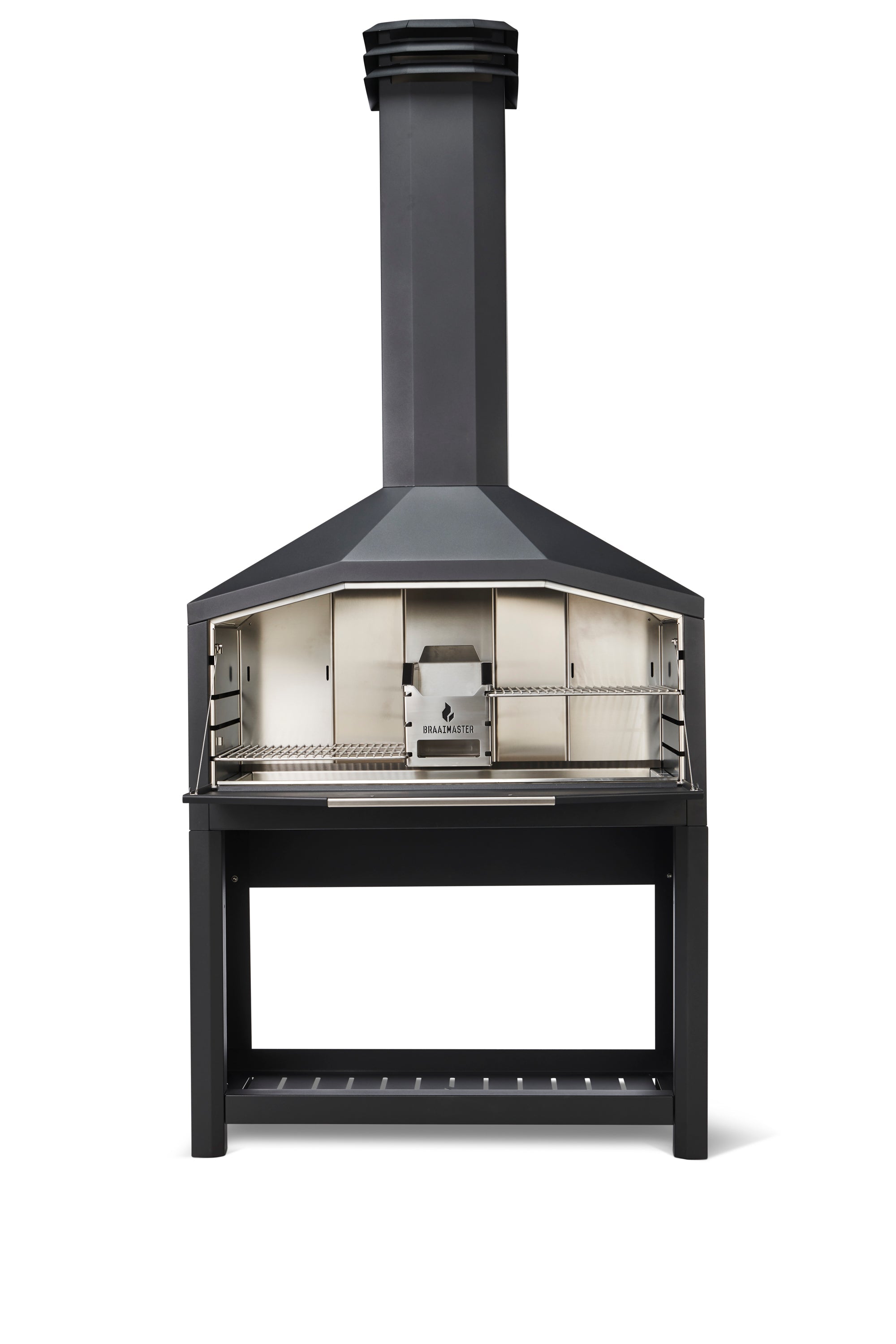 Cuisine exterieure - barbecue à bois Braaimaster Duo - FS1200 Inox 304 Black