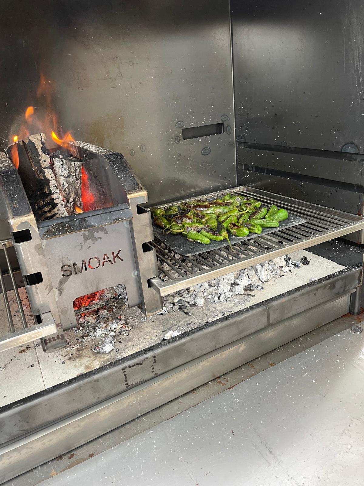 Barbecue à bois prêt à poser - Smoak Braai FS1200C en acier Corten