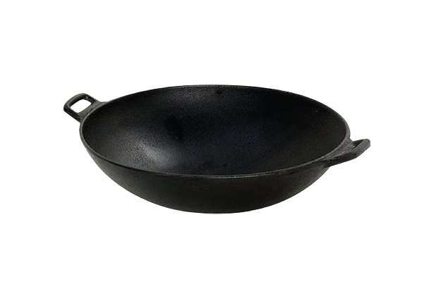 Braaimaster Cast Iron Wok with Rotating Holder