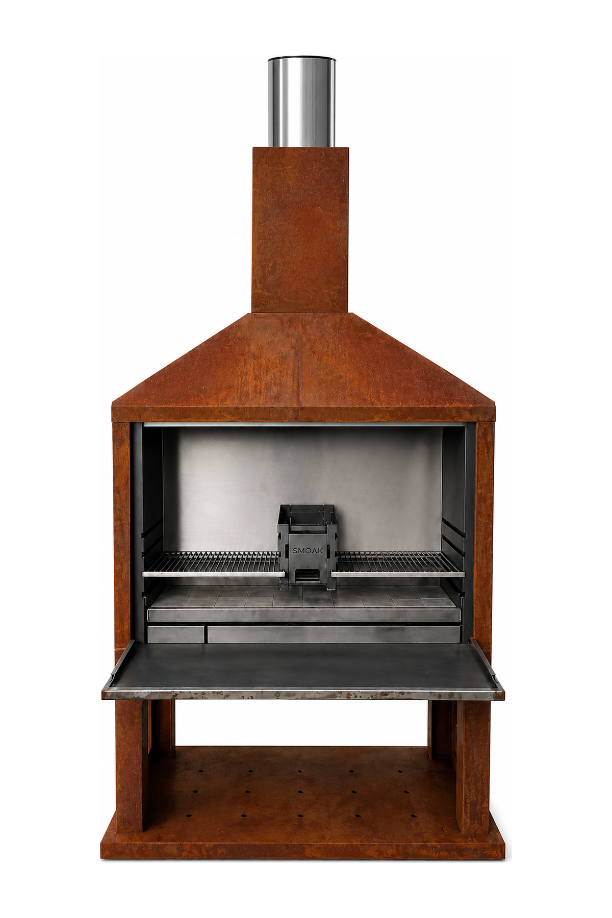 Smoak Braai FS1200C Corten – adaptateur toiture (2:3)