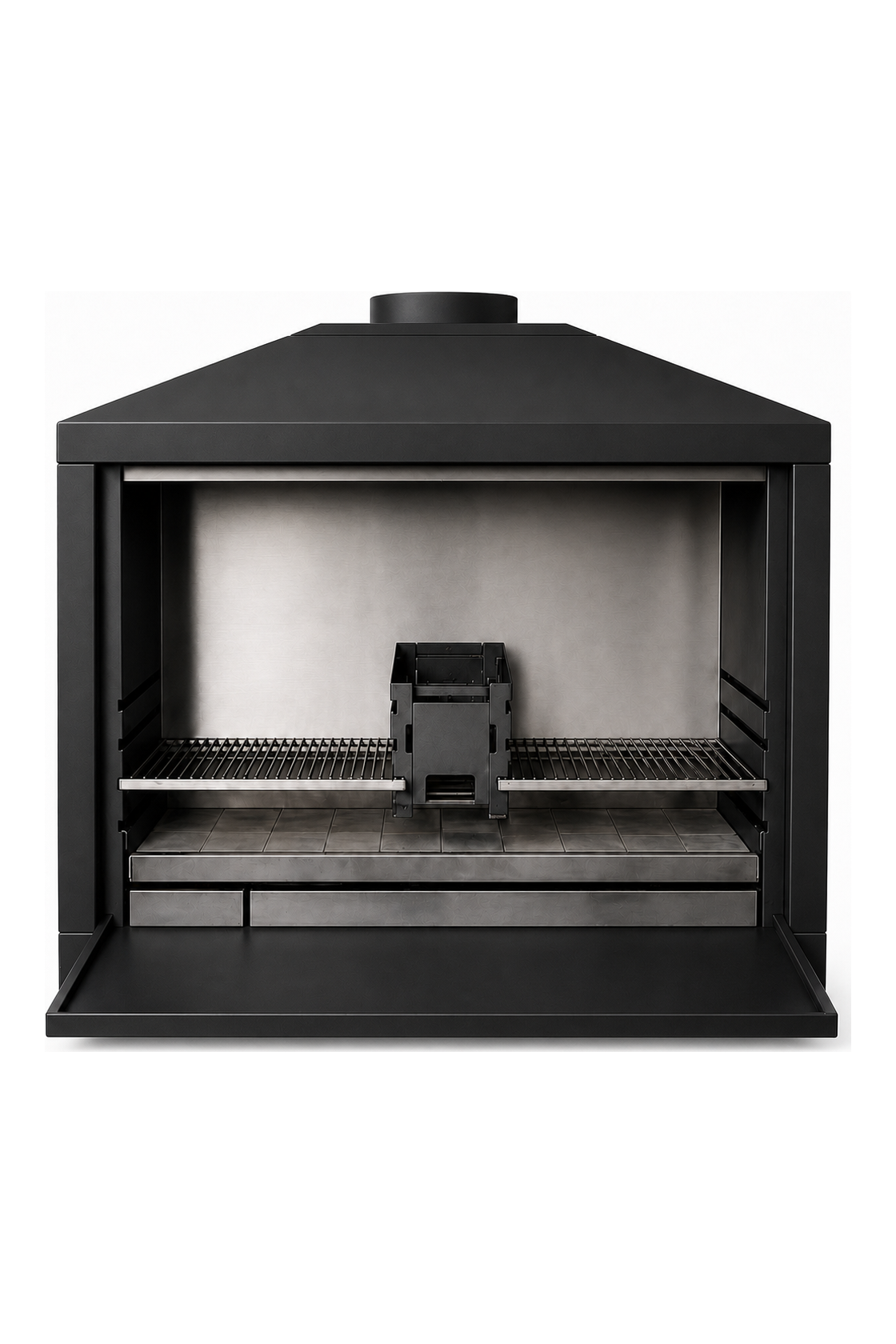 Smoak Braai BI1200 built-in - Black steel (2:3)