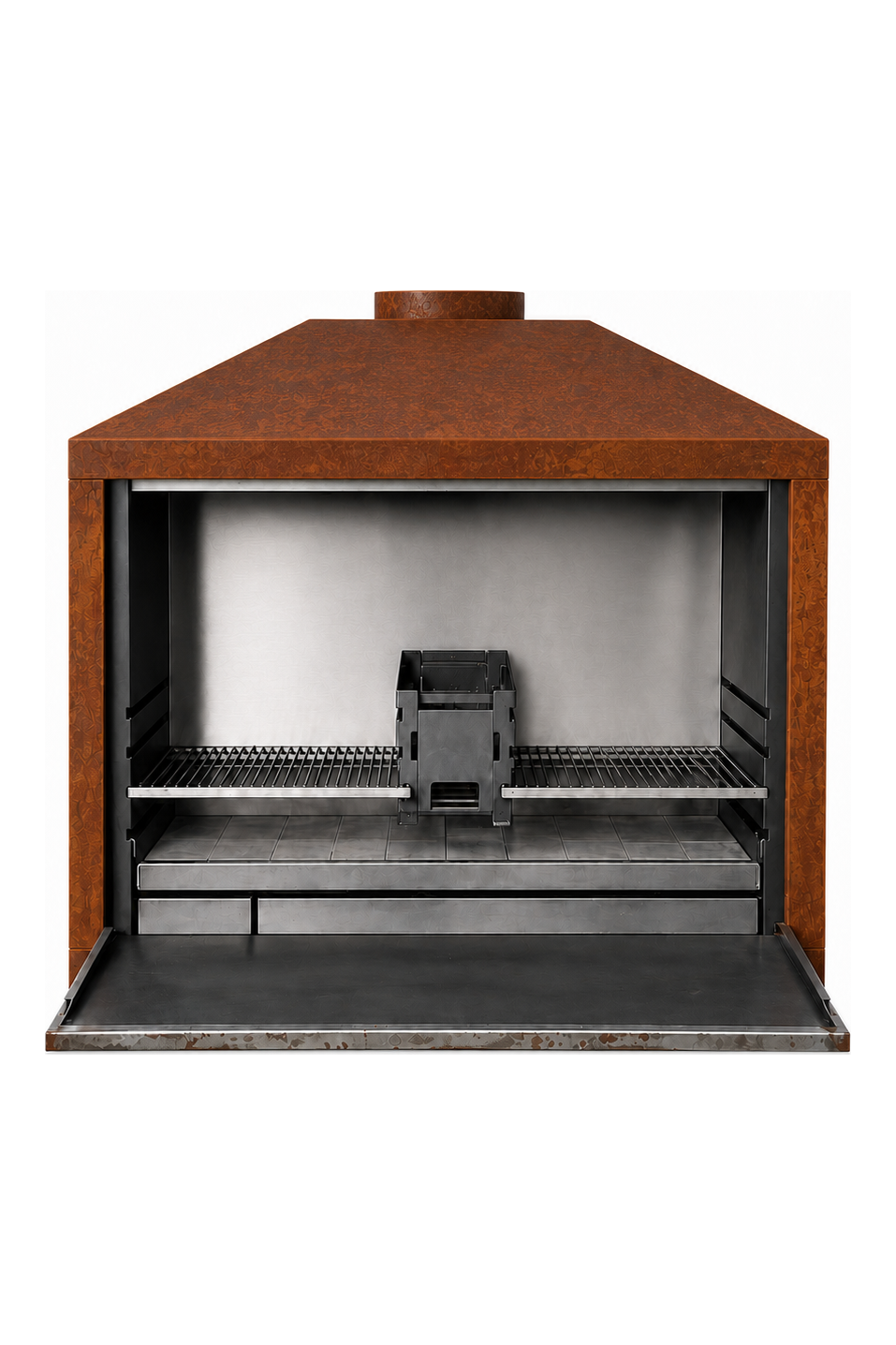 Smoak Braai BI1200C built-in - Corten steel (2:3)