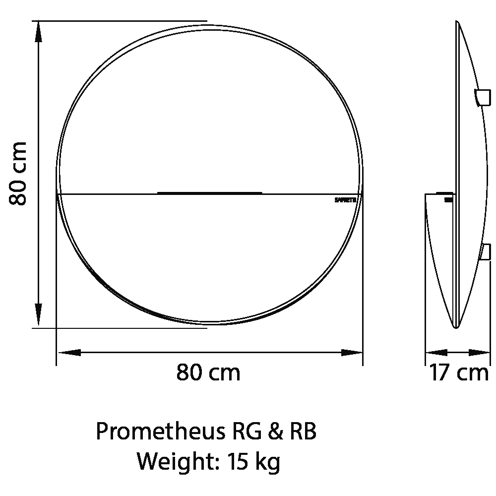 Dessin technique Prometheus Rond