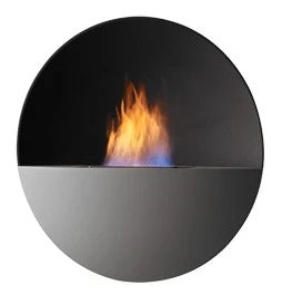 Cheminée bioéthanol Prometheus Rond grise