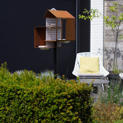 Mangeoire hotel oiseaux sur tige - Tweet House