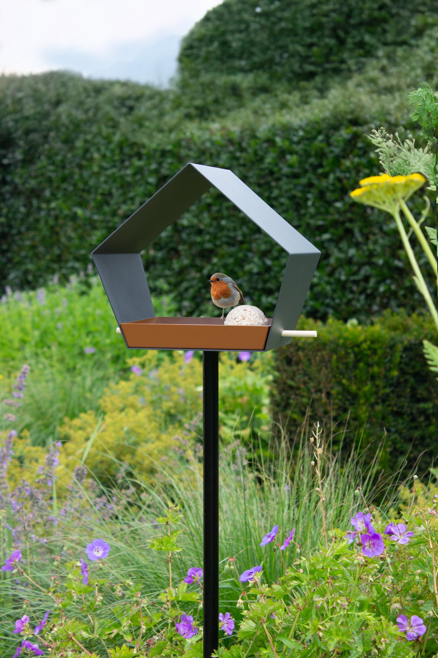 Mangeoire à oiseaux en métal sur pique - Big Diamond