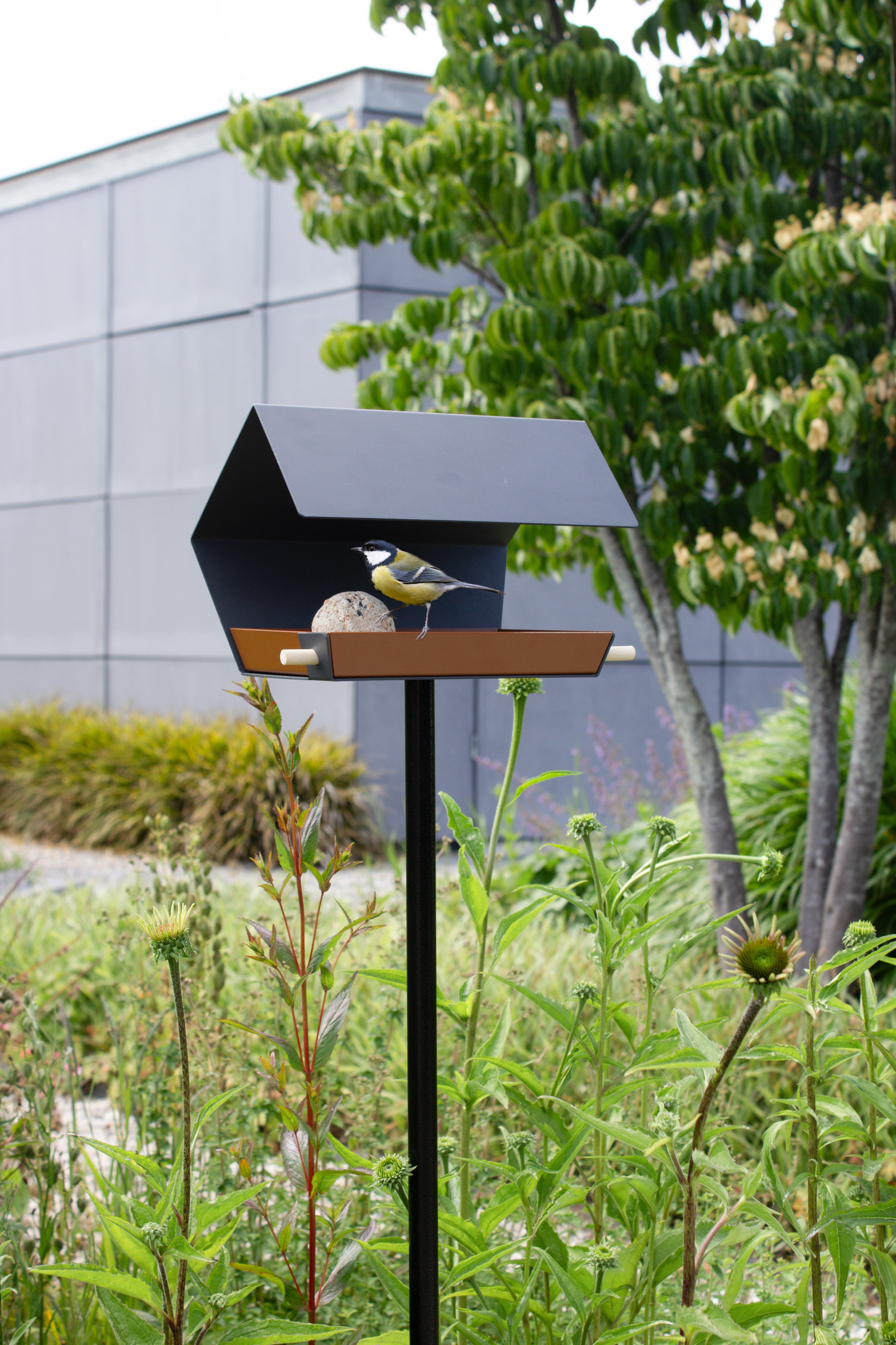 Mangeoire à oiseaux demi ouvert sur pique - Open Diamond